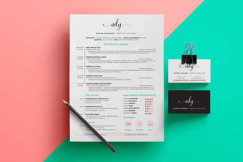 resume cv job creative design inspiration Personal Branding