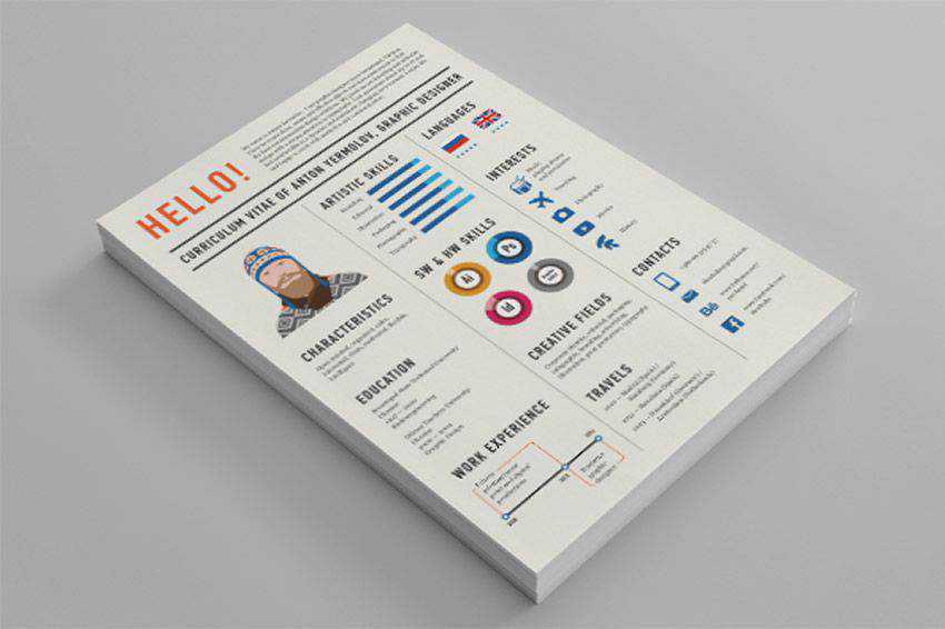 Curriculum Vitae resume cv job creative design inspiration 