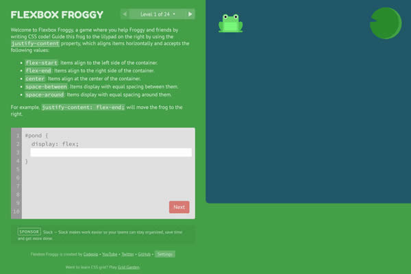 Flexbox Froggy