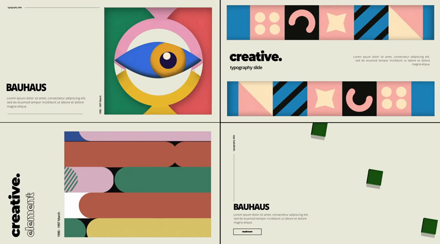 Bauhaus Titles for DaVinci Resolve