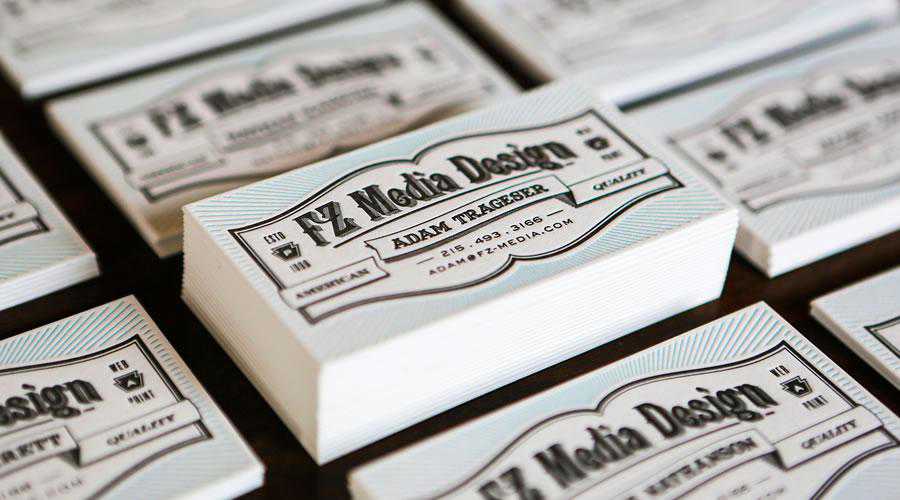 FZ Media Letterpress Cards design inspiration for designers creatives