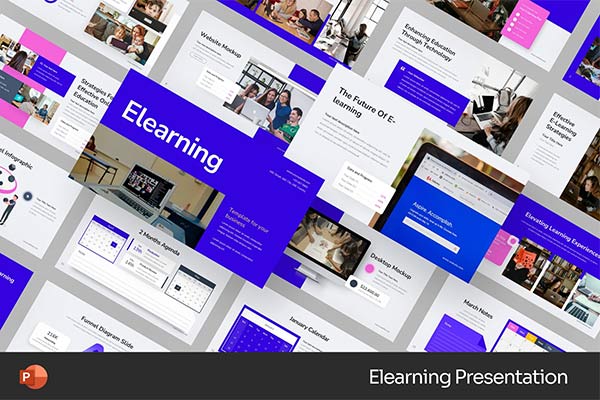 e-Learning College PowerPoint Template