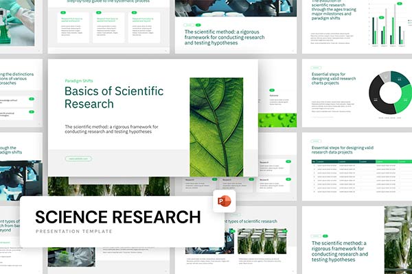 Science Research Presentation PowerPoint Template