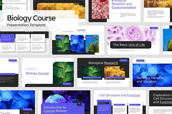 Biology Course PowerPoint Template