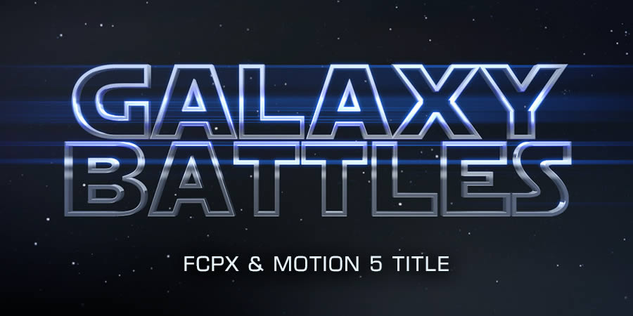 Galaxy Battles Title Template for Final Cut Pro