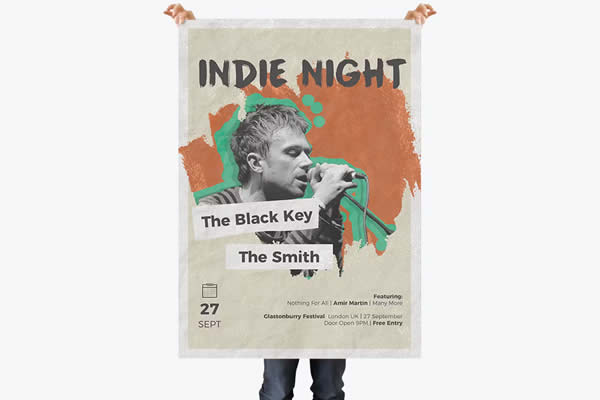 Indie Night Music Flyer