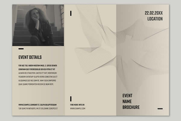 Abstract Modern Brochure Layout Designed by Wavebreak Media