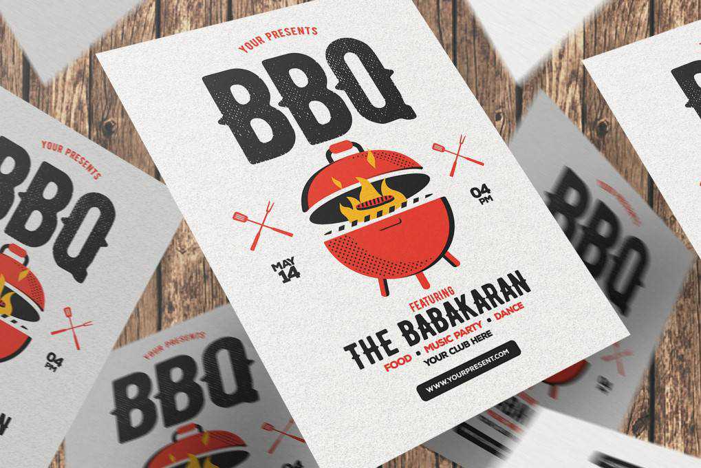 BBQ Party  flyer template format