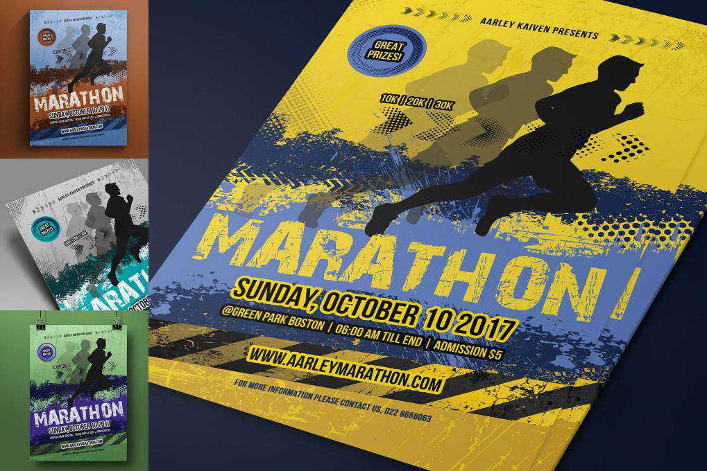 Marathon Event flyer template format