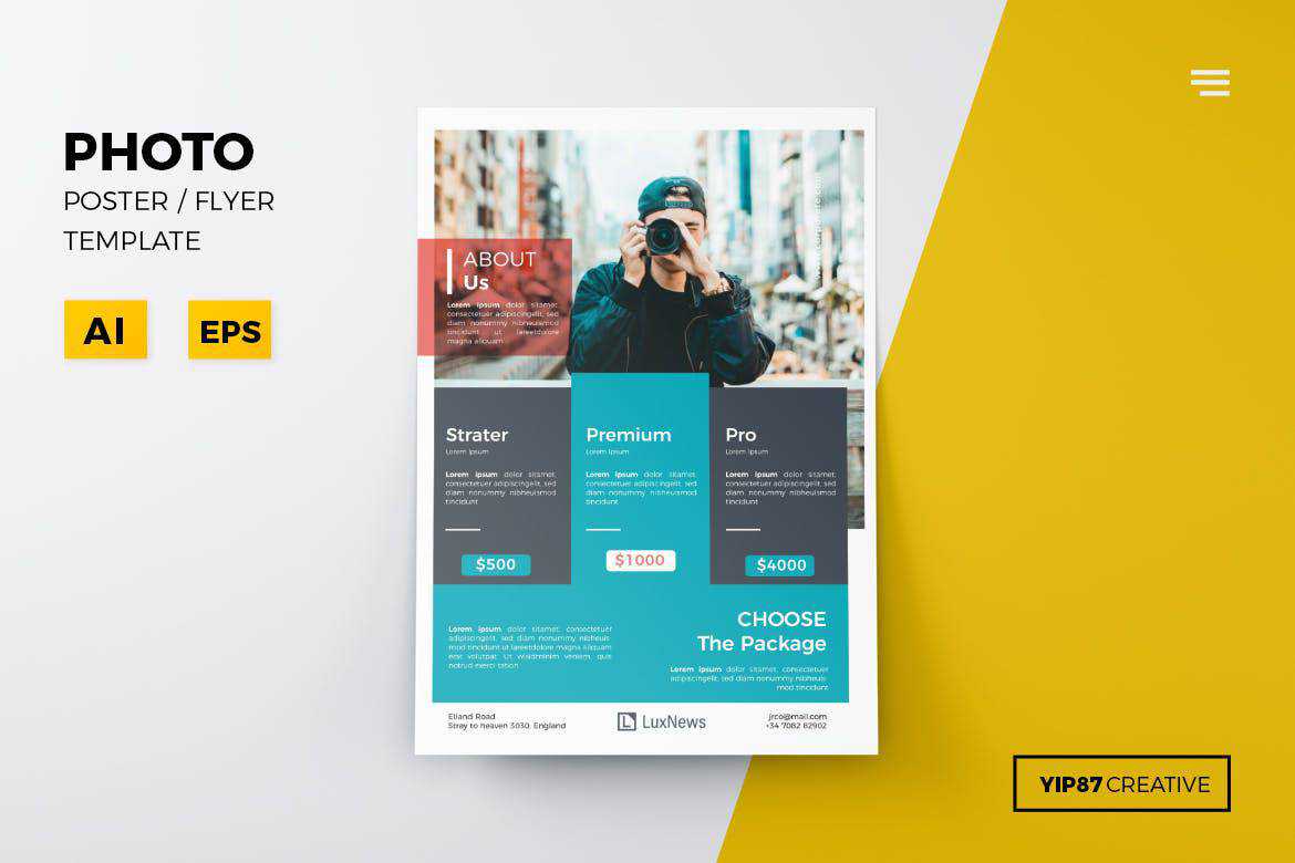 photo flyer template format