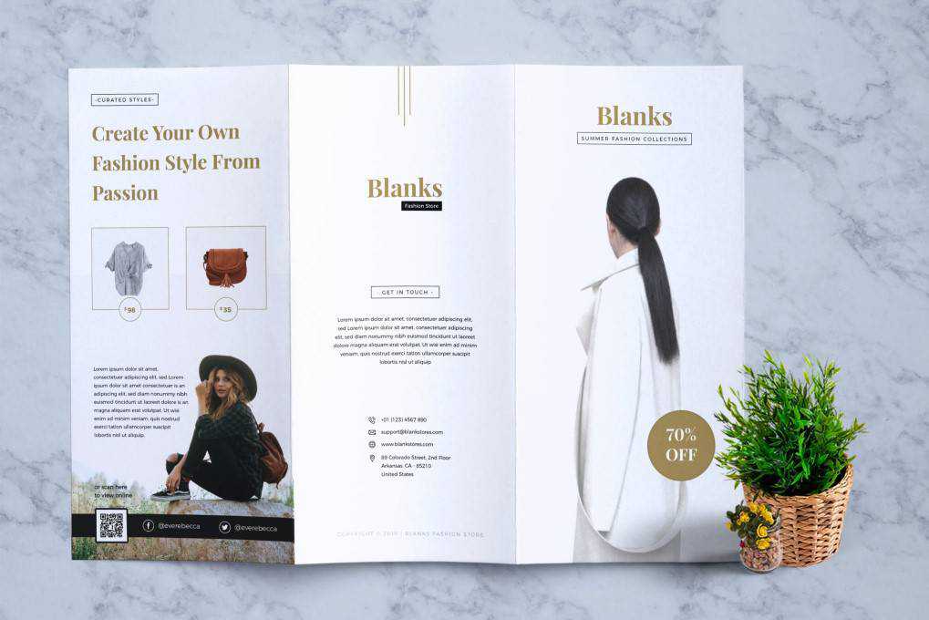 Blanks Fashion flyer template format