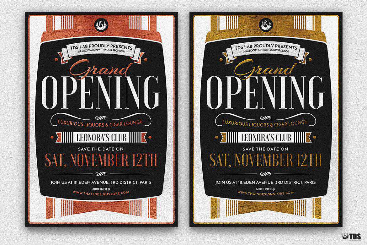 Grand Opening flyer template format