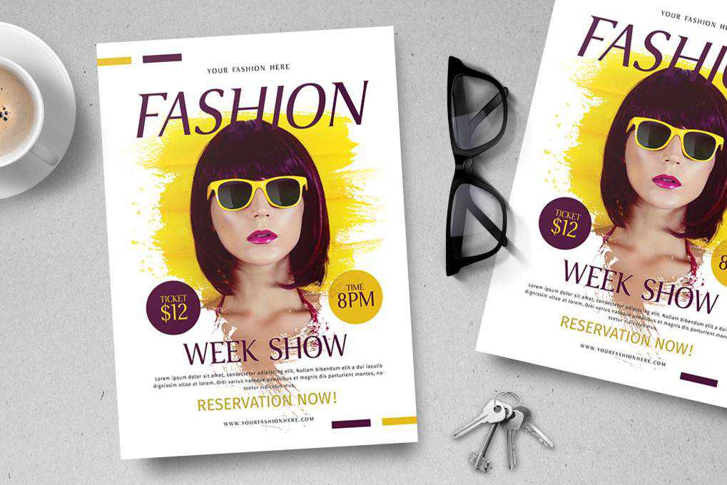 fashion flyer template format