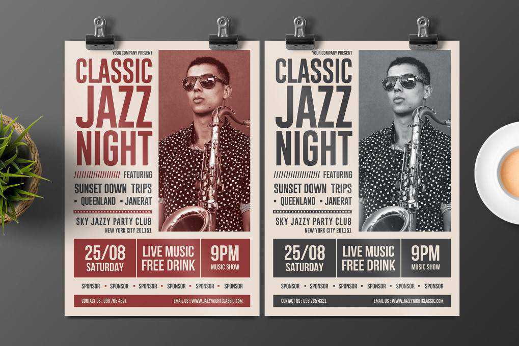 jazz flyer template format