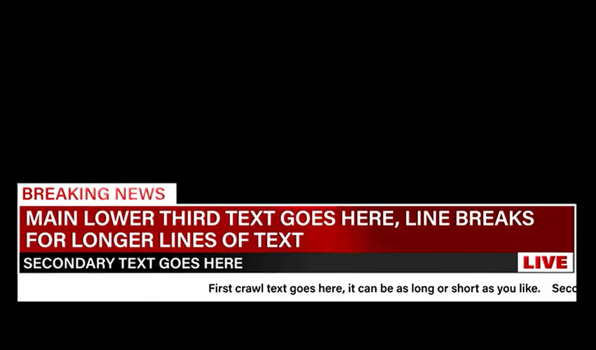 Premiere Pro Breaking News Lower Thirds