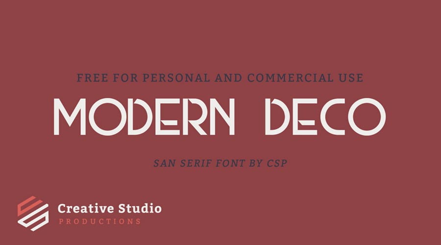 Modern Deco Font