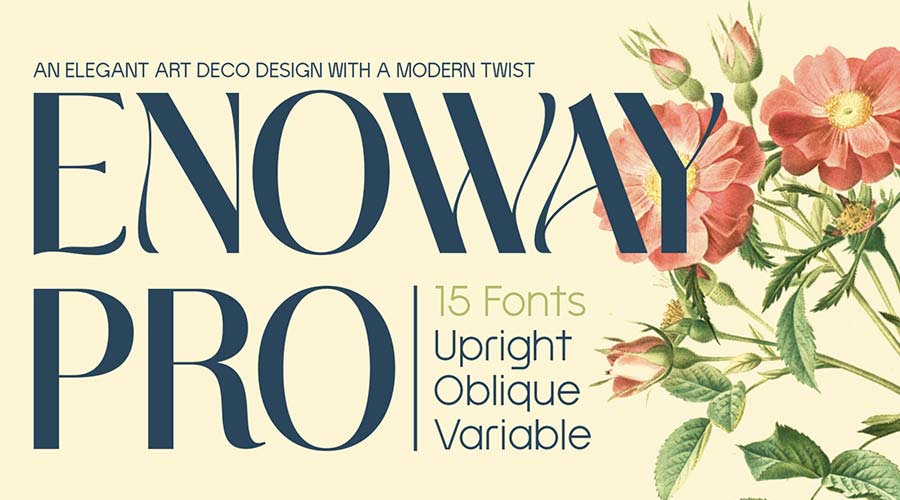 Enoway Pro Art Deco Free Font