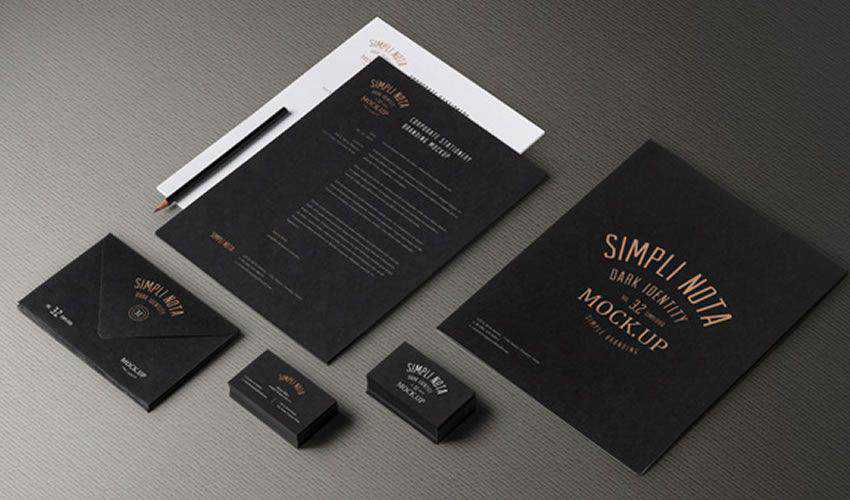 Stationery Branding Mockup Vol 3-2 PSD Photoshop Free