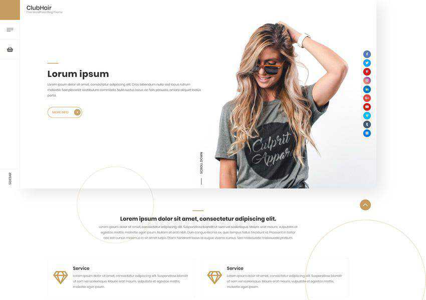 ClubHair free wordpress theme wp responsive business corporate