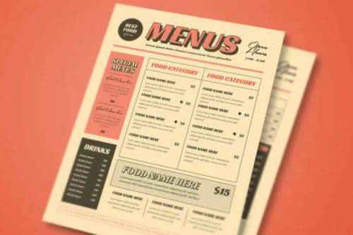 15+ Best Free Restaurant Menu Templates for Photoshop & Illustrator in 2025