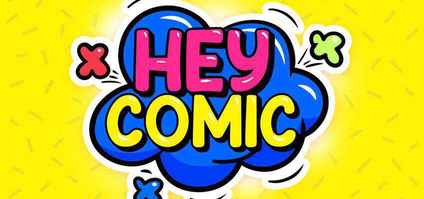 Hey Comic cartoon font family