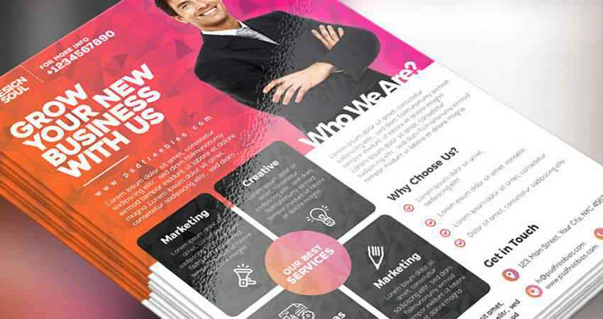 Multipurpose Corporate Business Flyer Template Photoshop PSD