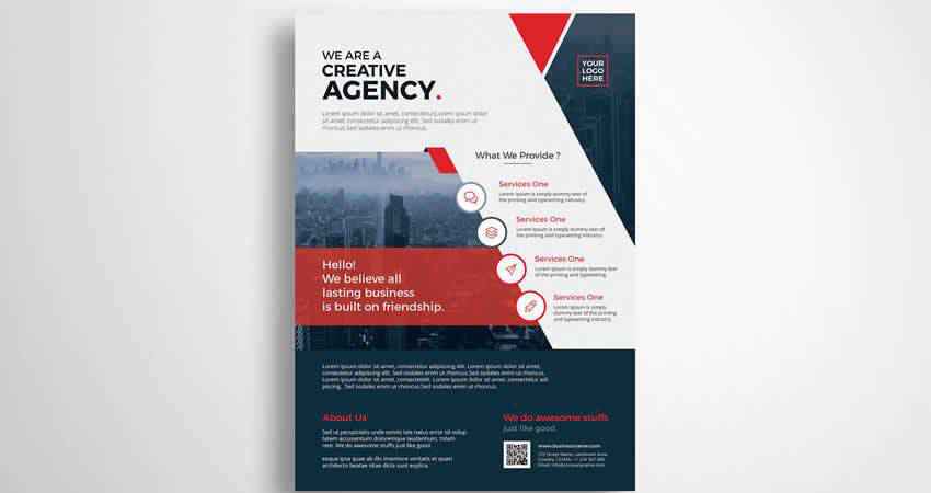 Creative Agency Corporate Flyer Template Photoshop PSD