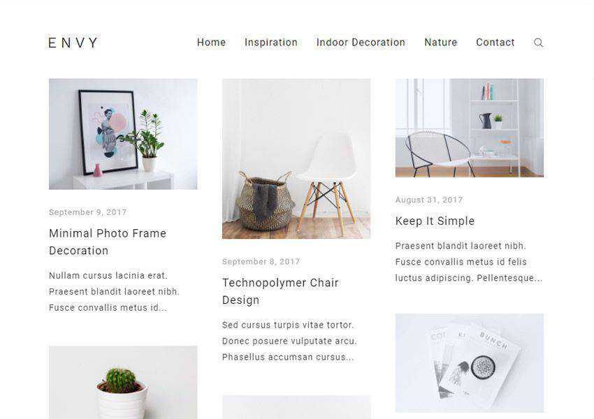 Envy Blogging free wordpress theme wp responsive fashion lifestyle blog