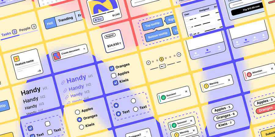 34 Handy UI Components free figma template