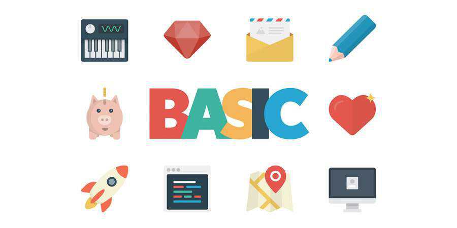 Basic Flat Icon Set