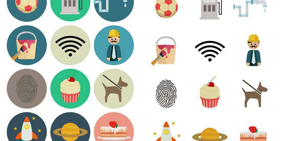 Flat Icon Set free resources for designers