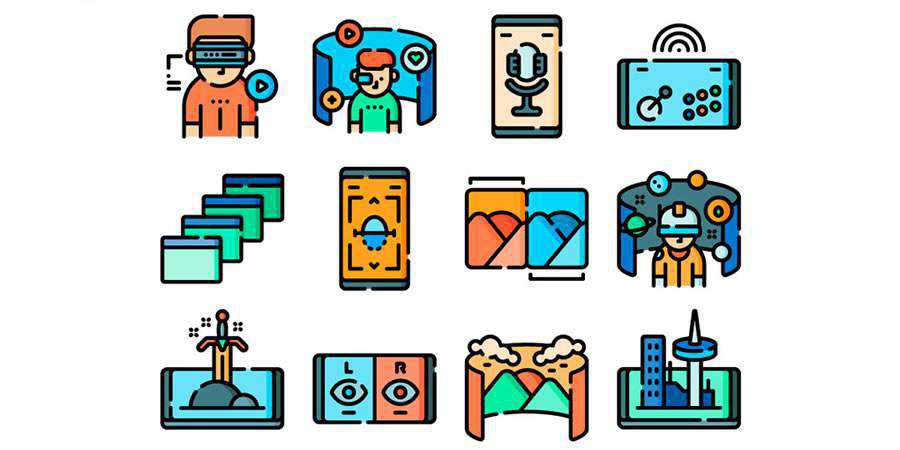 Flat 50 Free Virtual Reality Icons iPNG SVG Formats