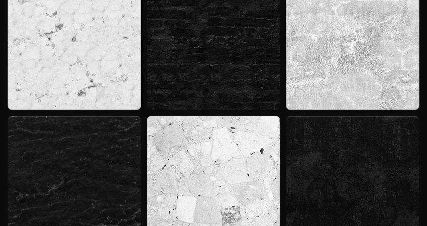 Black White Seamless free high-res textures