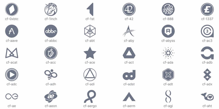 Free Icon Set UI Web Design Cryptofonts