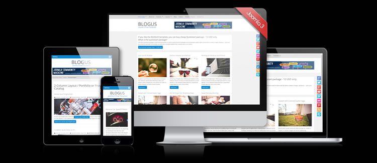 Blogus blogging free joomla template