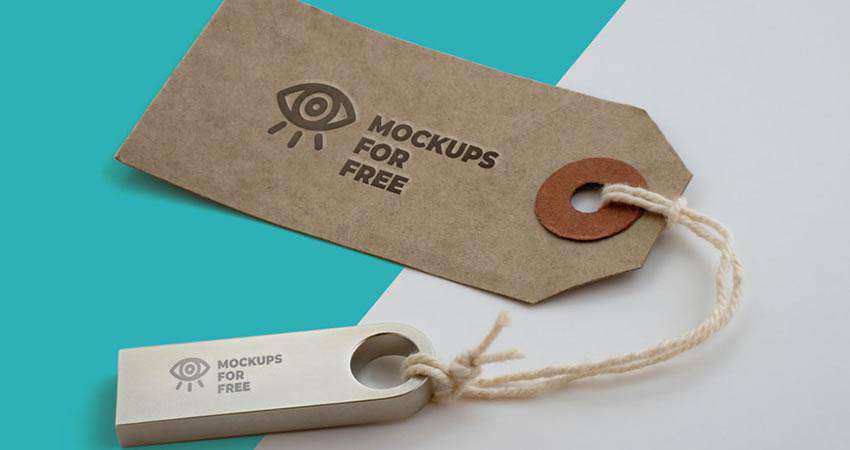 Logo Label Mockup Template Photoshop PSD Free