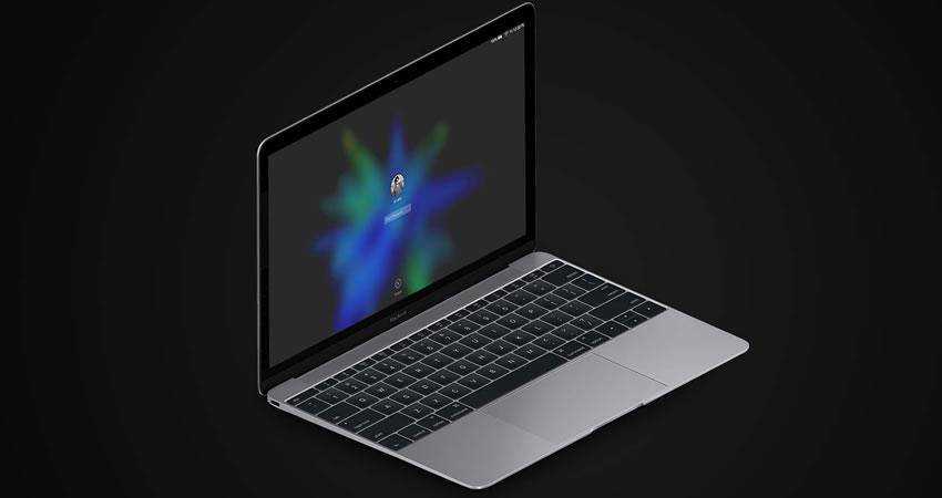 Isometric MacBook iPad free macbook mockup template psd photoshop