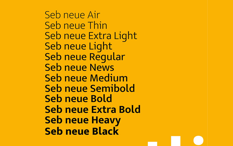 Seb Neue Sans-Serif free minimal font design typecase typography