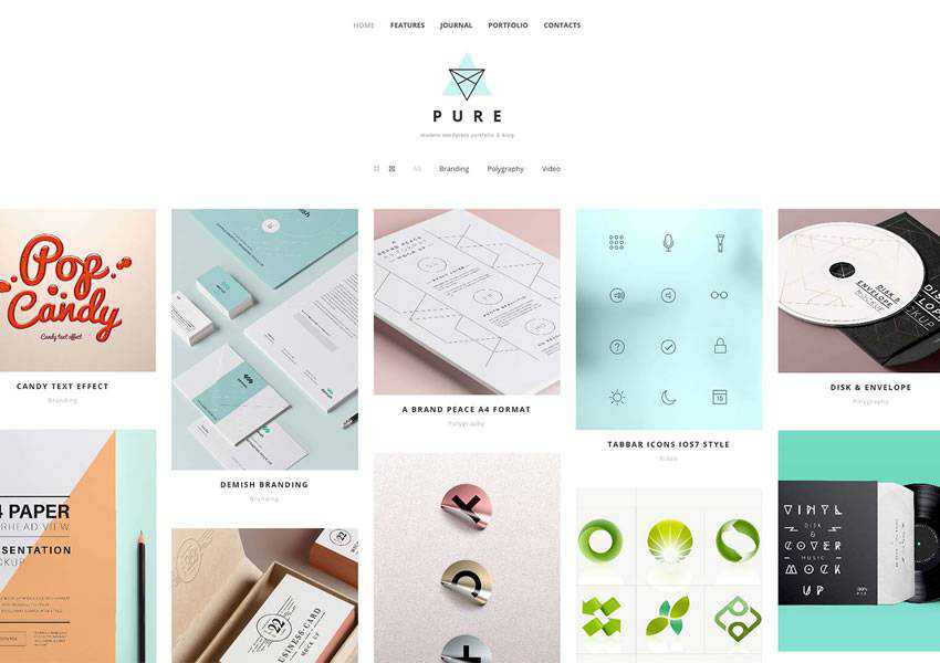 Pure free wordpress theme wp responsive blog minimal design minimalist lightweight