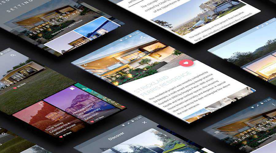 Minimal free mobile app ui kit Sketch ios android