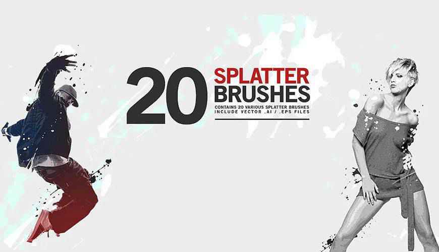 ink paint blood splatter photoshop brushes free