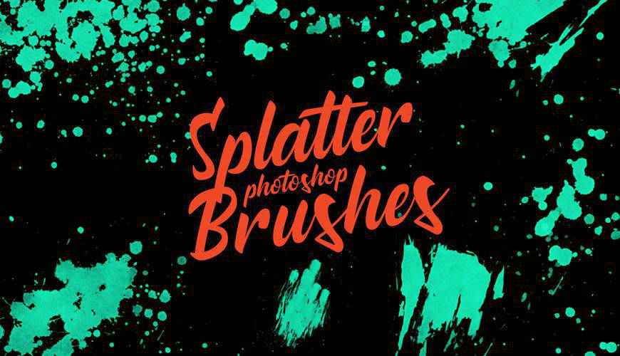 Stamp ink paint blood splatter photoshop brushes free