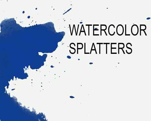 Watercolor Splatters ink paint blood splatter photoshop brushes free