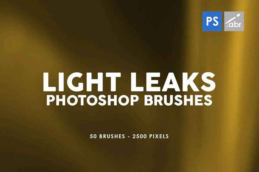 Leaks light streak effect photoshop brushes free