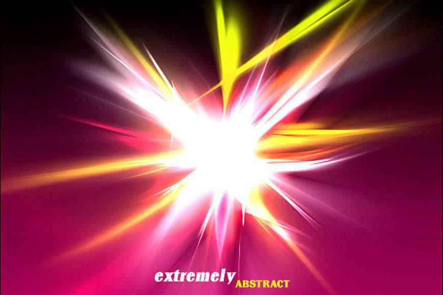 Extremely Abstract light streak effect photoshop brushes free