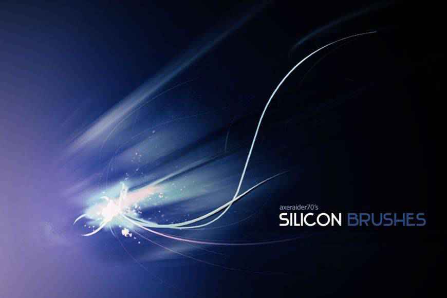 Silicon light streak effect photoshop brushes free