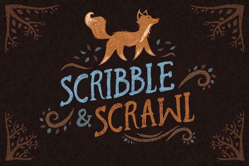 Scribble & Scrawl scribble doodle sketch photoshop brush