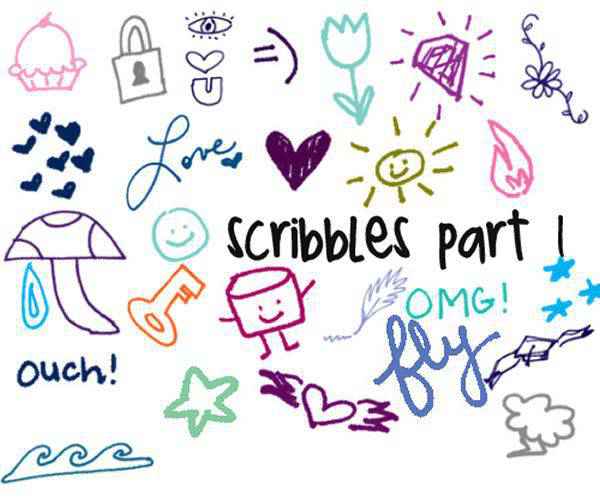 scribble doodle sketch photoshop brush free