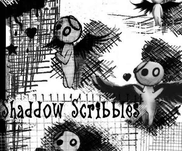 Shadow scribble doodle sketch photoshop brush free