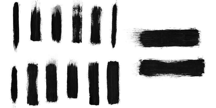 Free Photoshop Brush Packs High Res Dry Brushstroke Brushes there are 12 Brushes in the pack